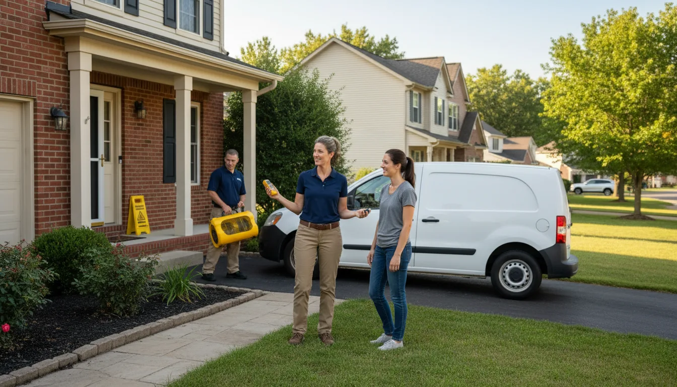 Residential water damage restoration in Devon, PA